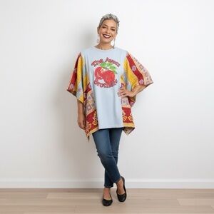 Handcrafted Upcycled THE AVETT BROTHERS Kantha Tunic NWT ONE SIZE